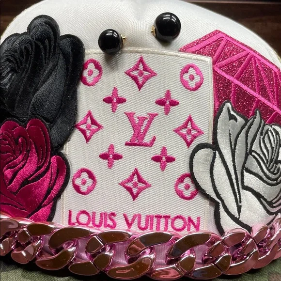 Camouflage and Pink Embellished Trucker Hat - Picture 3 of 7